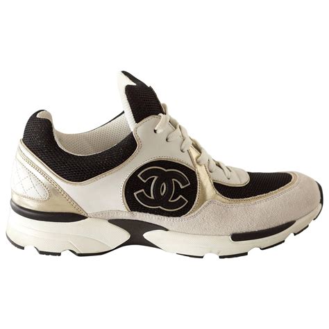 chanel mens shoes black and white|authentic Chanel sneakers.